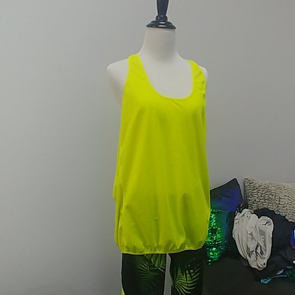 Neon mesh tank top nwot uv blacklight - Picture 2 of 4
